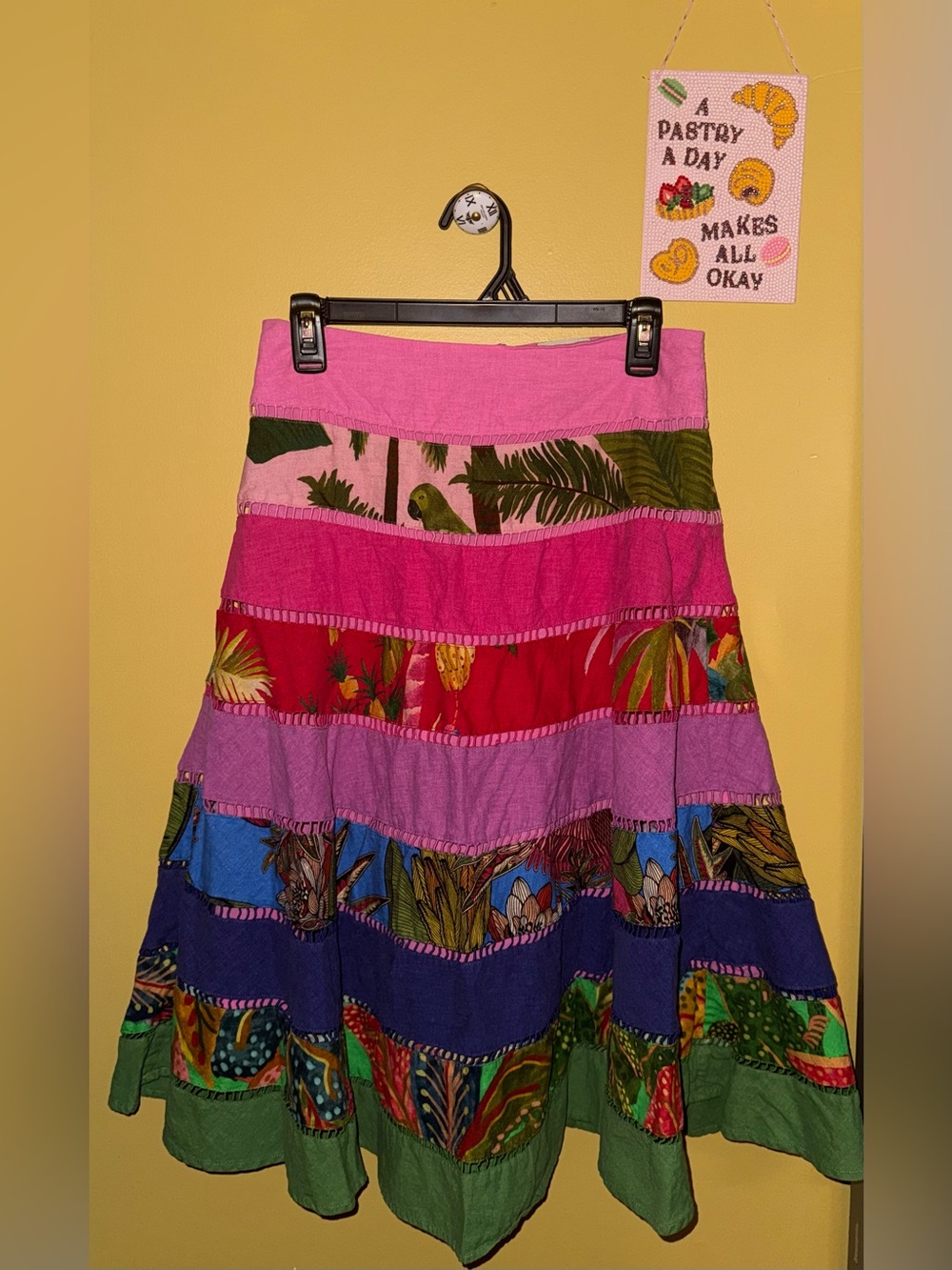 FARM Rio Tropical Print Linen Skirt - Picture 2 of 5